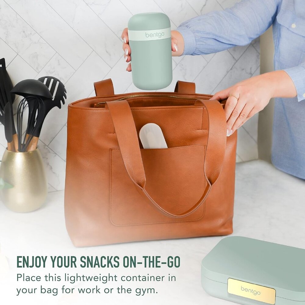 Snack Cup- Reusable Snack Container with Leak-Proof Design, Toppings Compartment - Picture 2 of 6